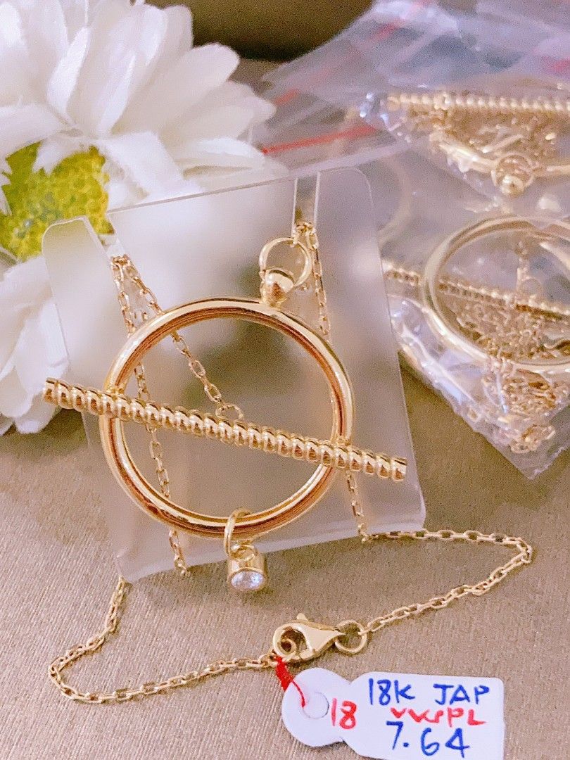 Korean 18k gold necklace online