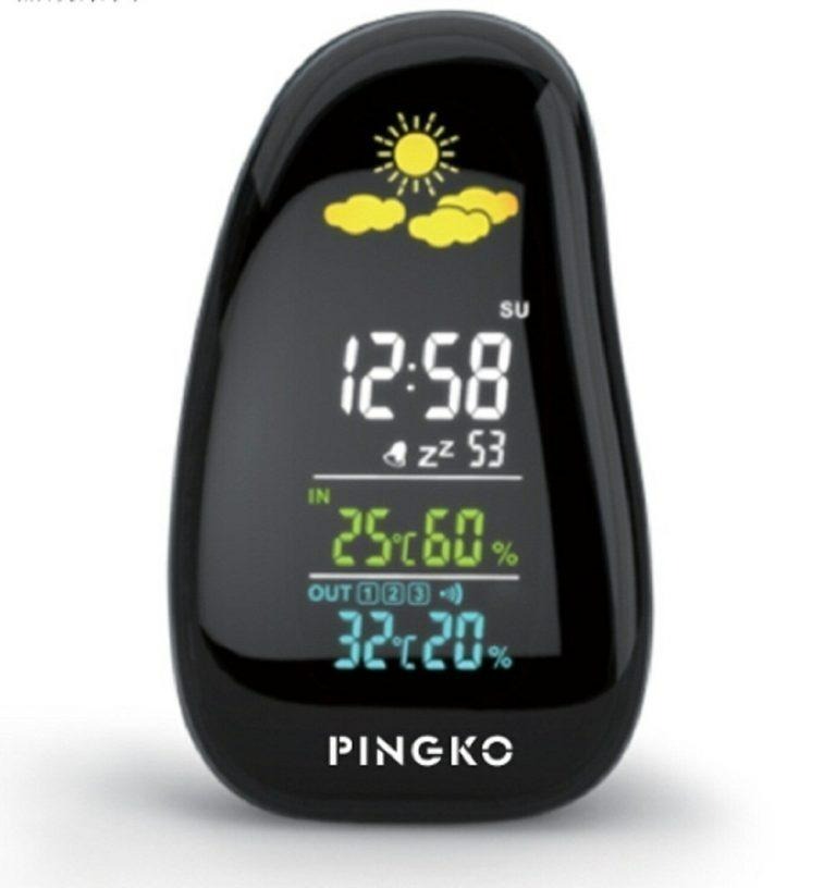 2825) PINGKO PK-303 COBBLESTONE WEATHER STATION WITH WIRELESS SENSOR ...