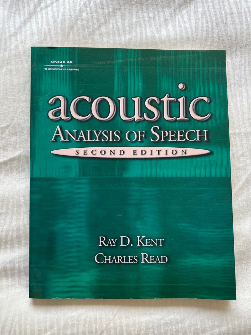 Acoustics Analysis of Speech, Hobbies & Toys, Books & Magazines ...