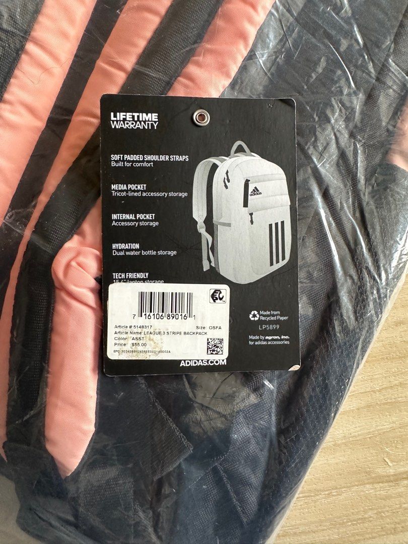 Agron inc adidas backpack warranty hotsell