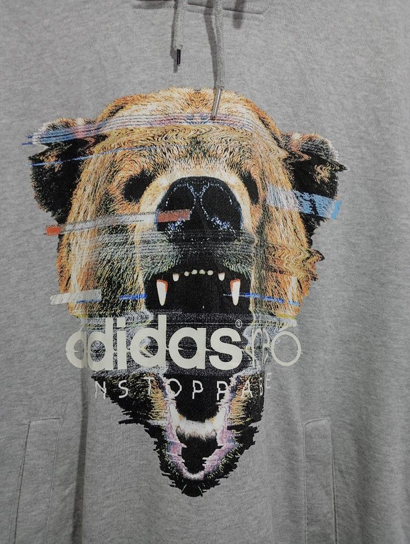 Adidas Neo Bear unstoppable hoodie Men s Fashion Coats Jackets