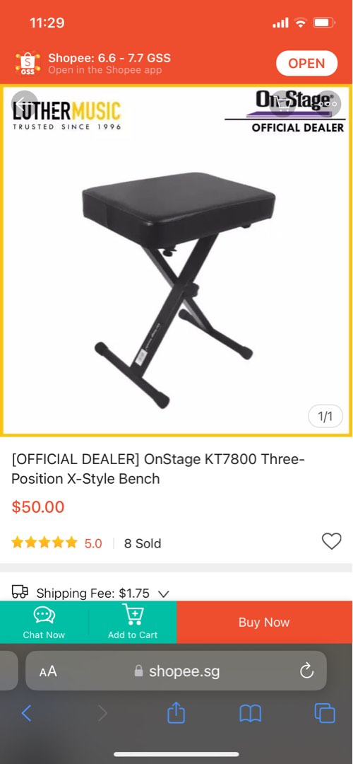 Alesis Keyboard Sustain Pedal and on the stage Piano Bench, Hobbies