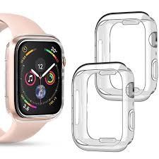 amBand Soft TPU Clear Case For iWatch 38mm with Built in Tempered Glass Screen Protector Compatible for Apple Watch Series 3 2 1 Ultra Thin Bumper Cases Mobile Phones Gadgets Wearables