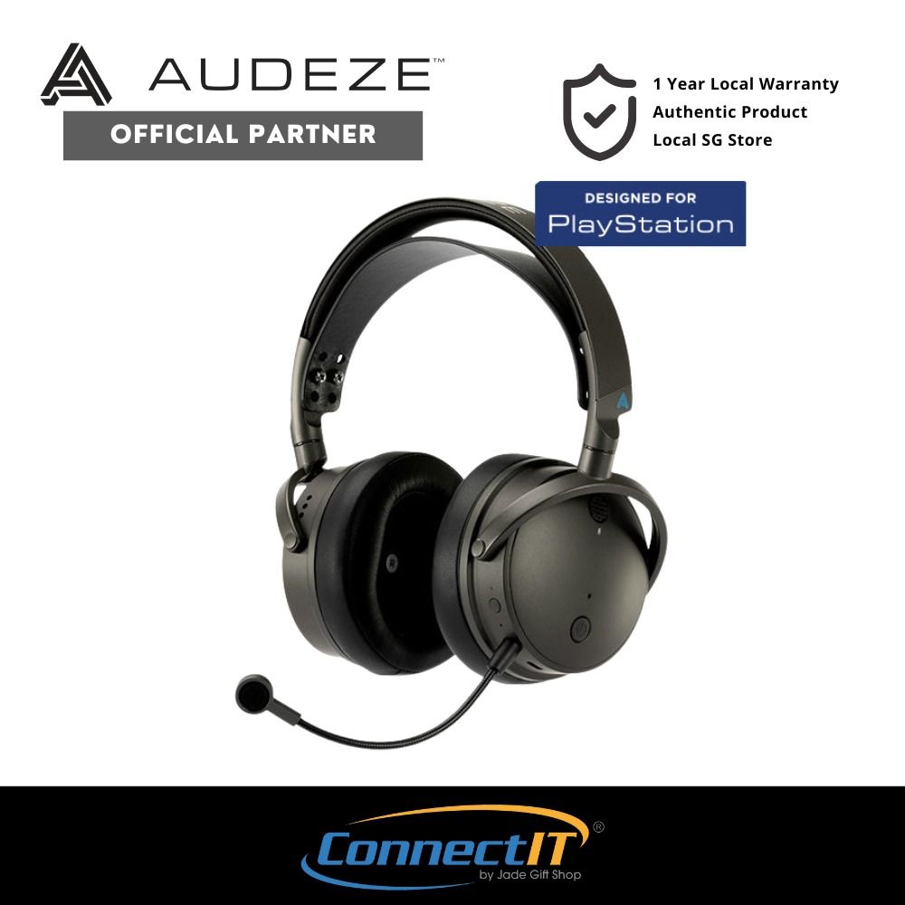 Audeze Maxwell Playstation Wireless Gaming, Planar Magnetic Headset (with 1 Year Local Warranty) (Category: Headphones & Headsets) located in Singapore. Submitted by connectit_factory_outlet (Listing ID 1237991143, Image 1). Description: *** Audeze Maxwell Playstation Wireless Gaming, Planar Magnetic Headset *** Features: - Audeze 90mm Planar Magnetic Drivers: Award-winning audio quality for immersive gaming. - 80+ Hours Battery Life: Fast charge