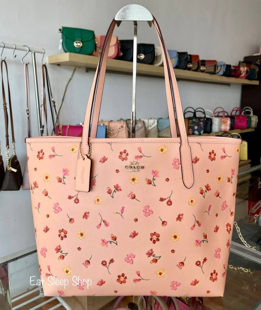 Coach tote bag discount floral