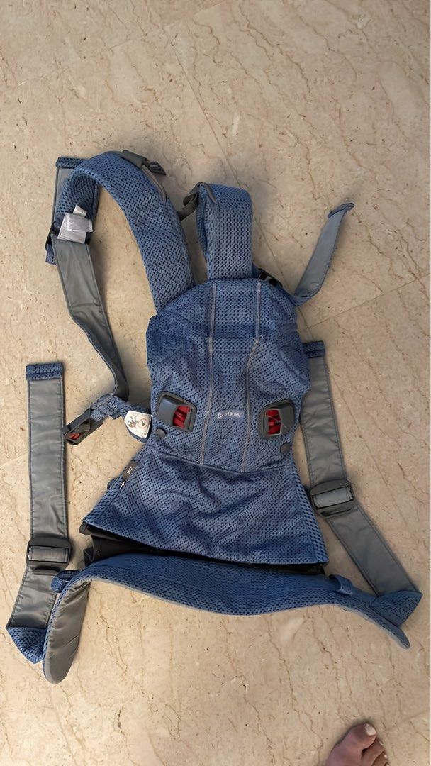 Baby bjorn carrier mesh light blue, Babies & Kids, Going Out, Carriers