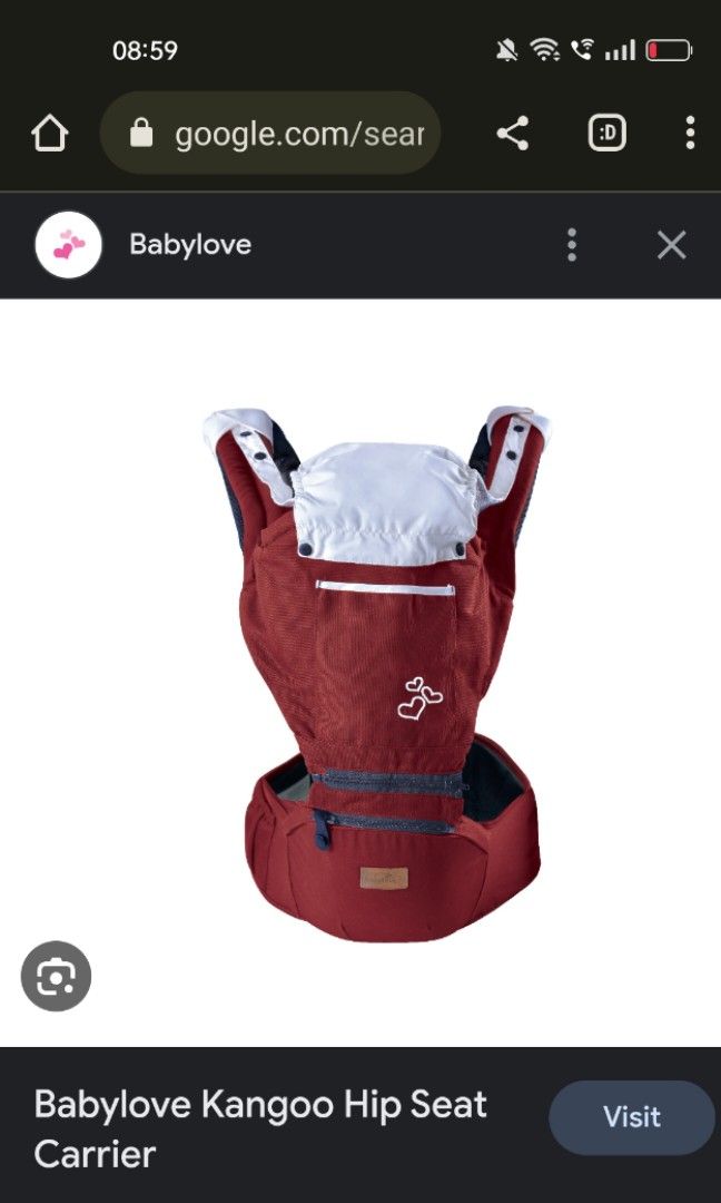 Babylove hipseat carrier top