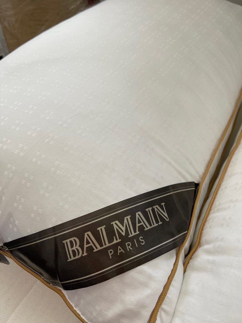 BALMAIN PARIS - set of two pillows, Furniture & Home Living, Bedding ...