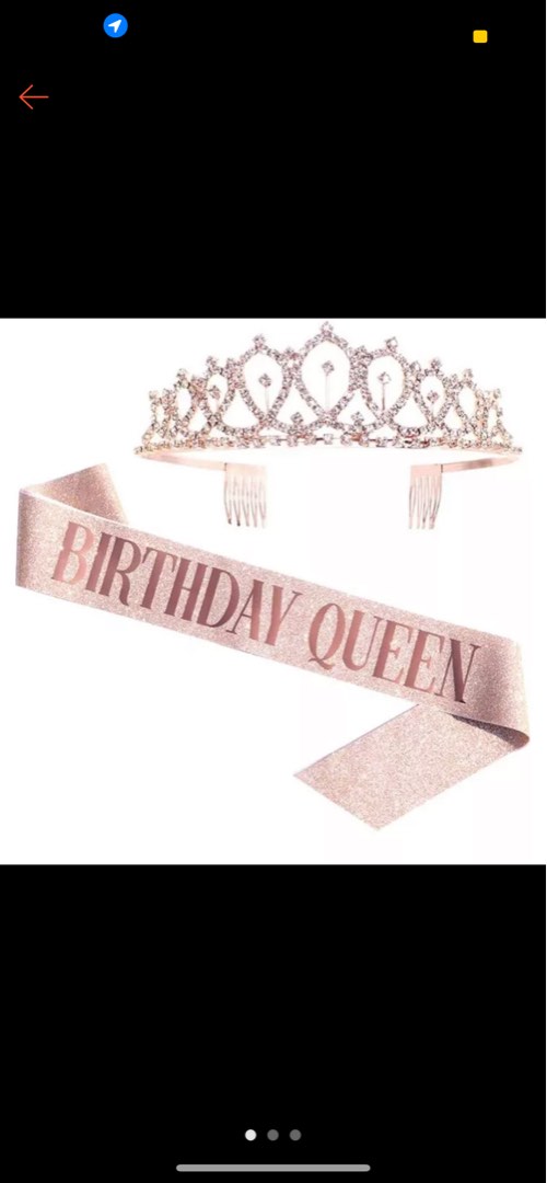 Birthday Queen Sash and Tiara, Luxury, Accessories on Carousell