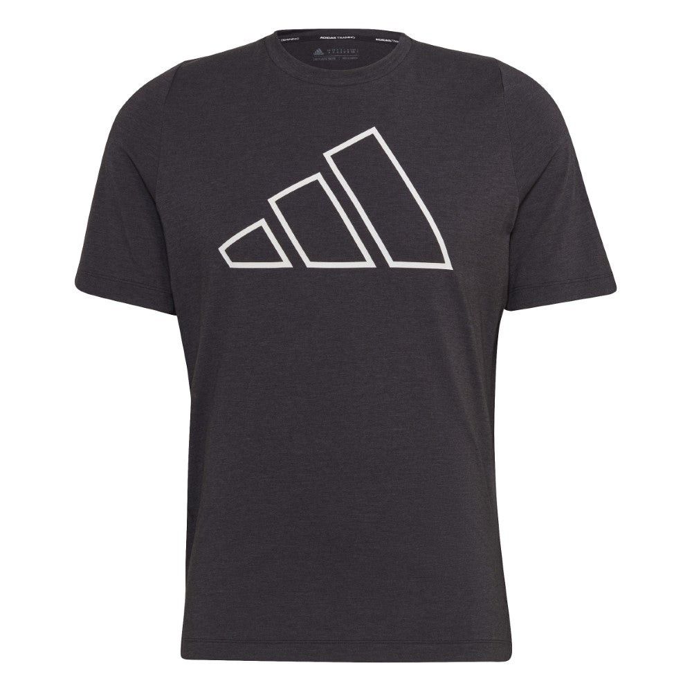 BNWT ADIDAS Training Icon 3 Bars Tee Black