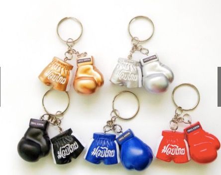 Set of 5 Boxing Gloves Muay Thai Shorts Key Chain Gift Set Souvenirs Collectibles Good Quality