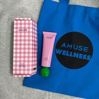Brand New – Amuse Hand Cream in Unstress (opened the box to show you the item and that you can change its lid, product itself is sealed) with Limited Edition Amuse Wellness Tote Bag • Lotion • Original from Korea