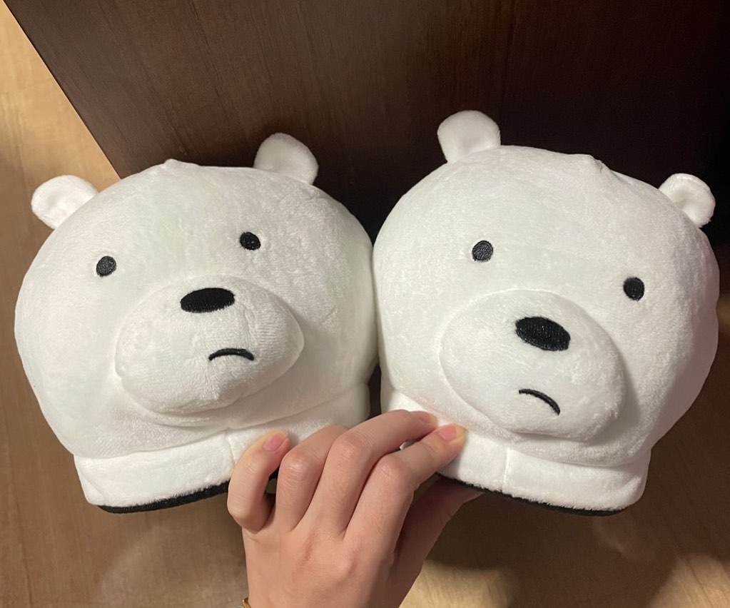Ice bear slippers sales
