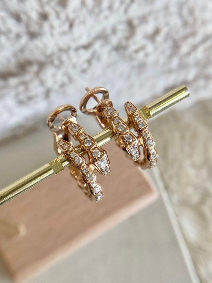 Viper Earrings Necklace Bracelet with Diamonds Women s Fashion