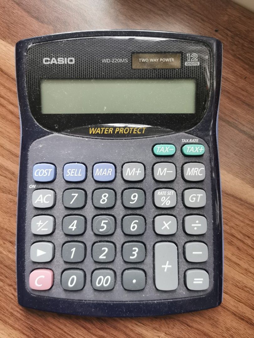 calculator （分類：其他）位於 Hong Kong。 由 g6160w 提交（商品編號 1237951249，圖片 1）。簡介： WD220ms waterproof。
