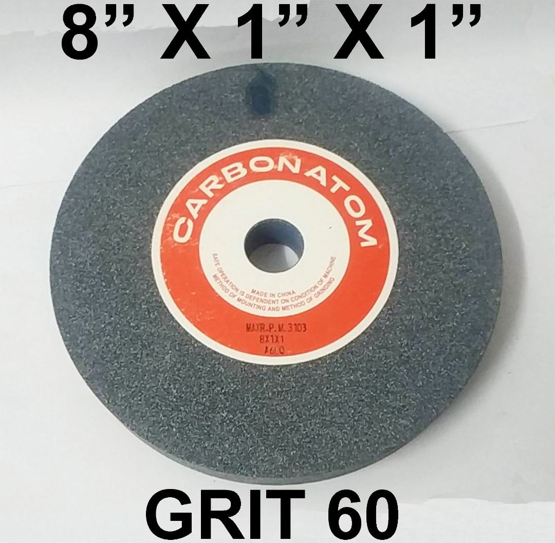 CARBONATOM GRINDING STONE 8" X 1" X 1" GRIT 60 on Carousell