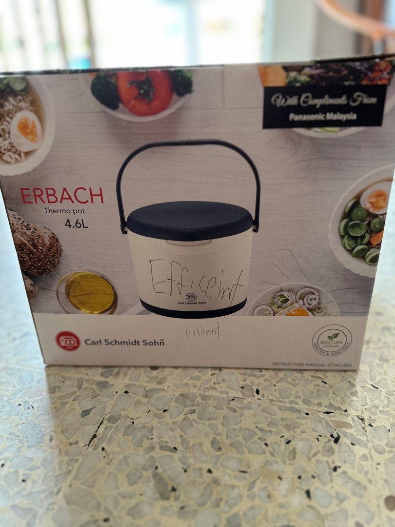 Carl Schmidt Sohn Erbach 4.6L Thermal Pot brand new TV Home