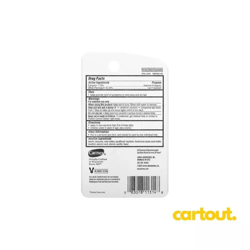 Carmex Classic Lip Balm 0.35 oz (10g), Beauty &amp; Personal Care, Oral ...