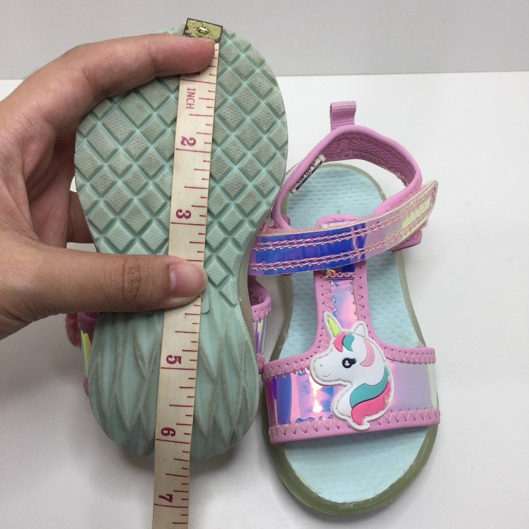 Carter's unicorn best sale light up sandals
