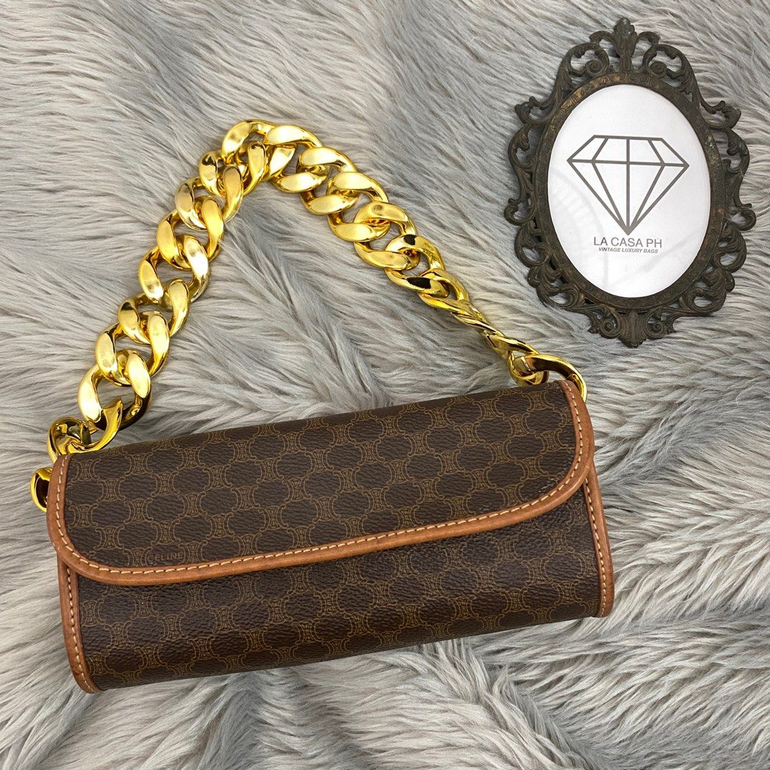 Celine Clutch With Chain, Luxury, Bags & Wallets on Carousell