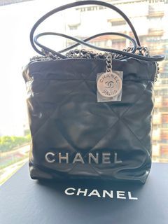 Chanel White Calfskin Chanel 22 Bag, myGemma, SG