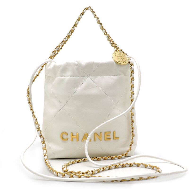 Chanel 22 mini (Rare) White, Luxury, Bags & Wallets on Carousell