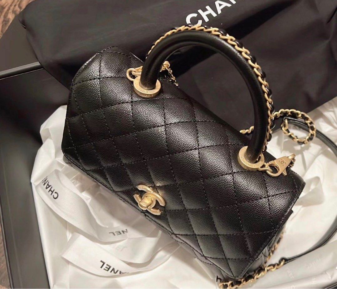 🔥Chanel 23P Coco Handle Small *Feb 23 Receipt*🔥, Luxury, Bags & Wallets  on Carousell
