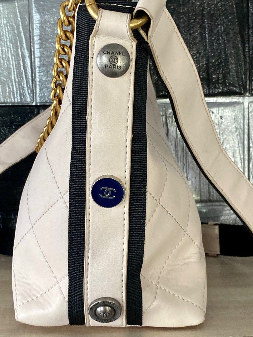 Chanel Button Up Calfskin Hobo Bag, Luxury, Bags & Wallets on Carousell