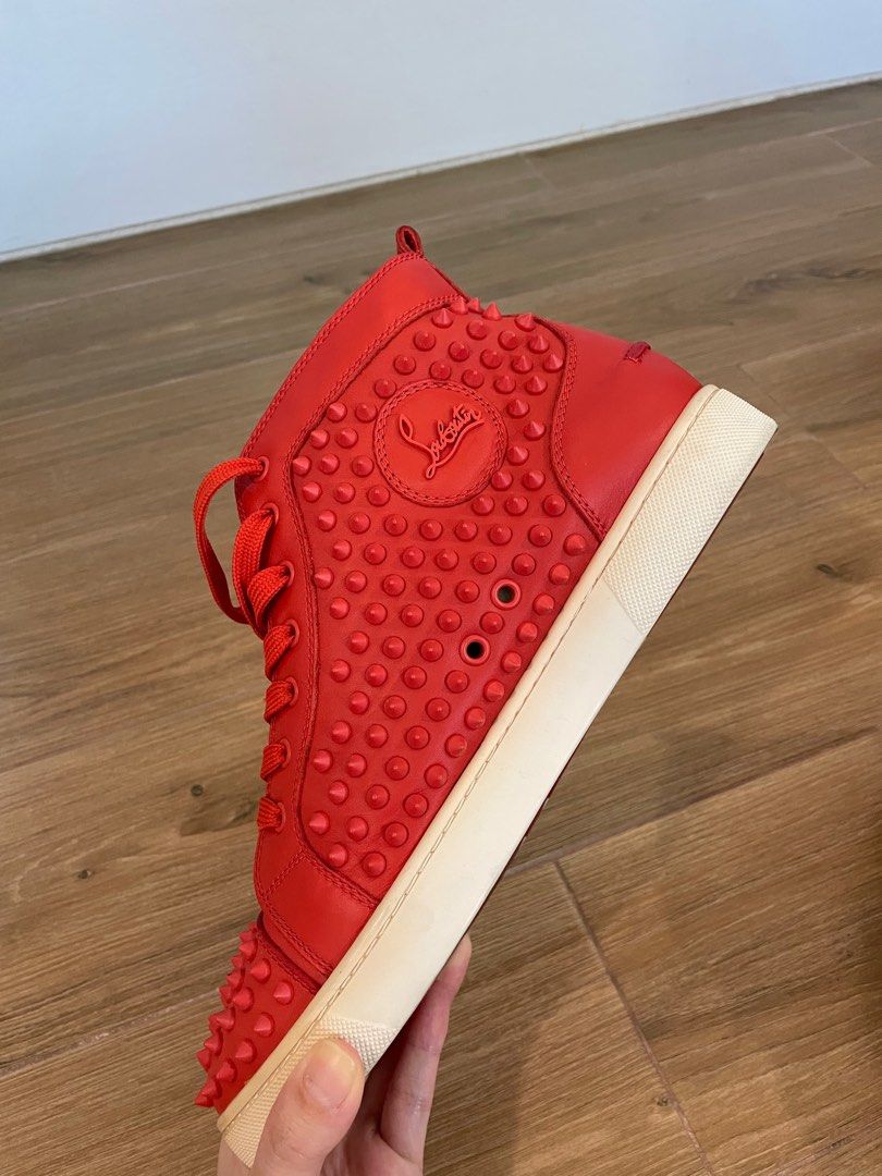 Red spiked new arrivals louboutin