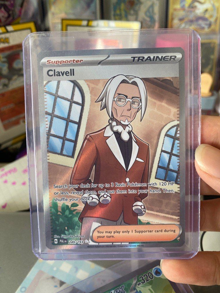 Clavel Trainer Pokemon Card, Hobbies & Toys, Toys & Games on Carousell
