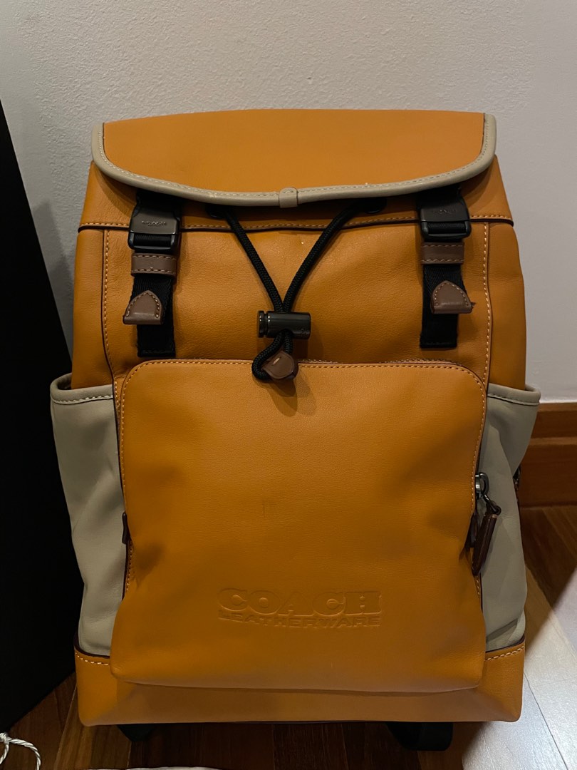 Coach leather backpack unisex Men s Fashion Bags Backpacks on