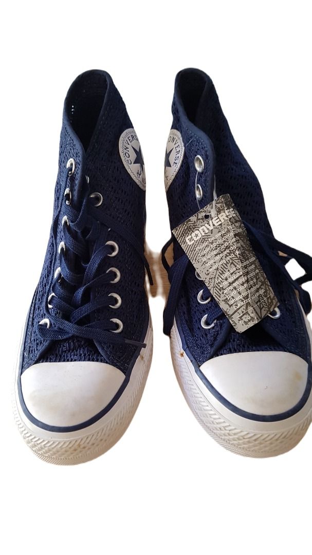 Converse Chuck Taylor All Star Lux Hidden Wedge Heel Mid Top Blue