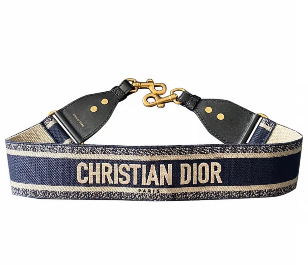 Pet Collar Beige and Black Dior Oblique Jacquard