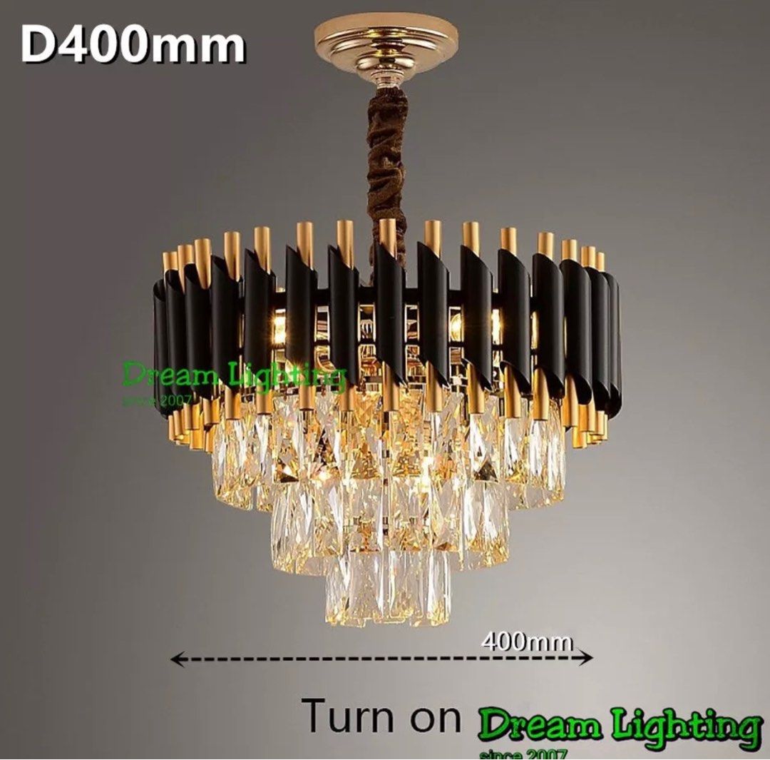 Dream Lighting / Luxury Chandelier K9 Crystal / Lampu Kristal Lampu