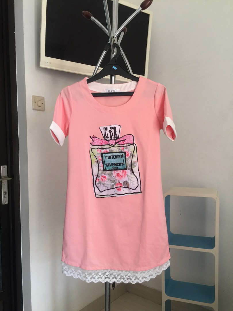 Farfetch T Shirt Givenchy Rosa Pink Cotton T-Shirt Dress Kids Atelier