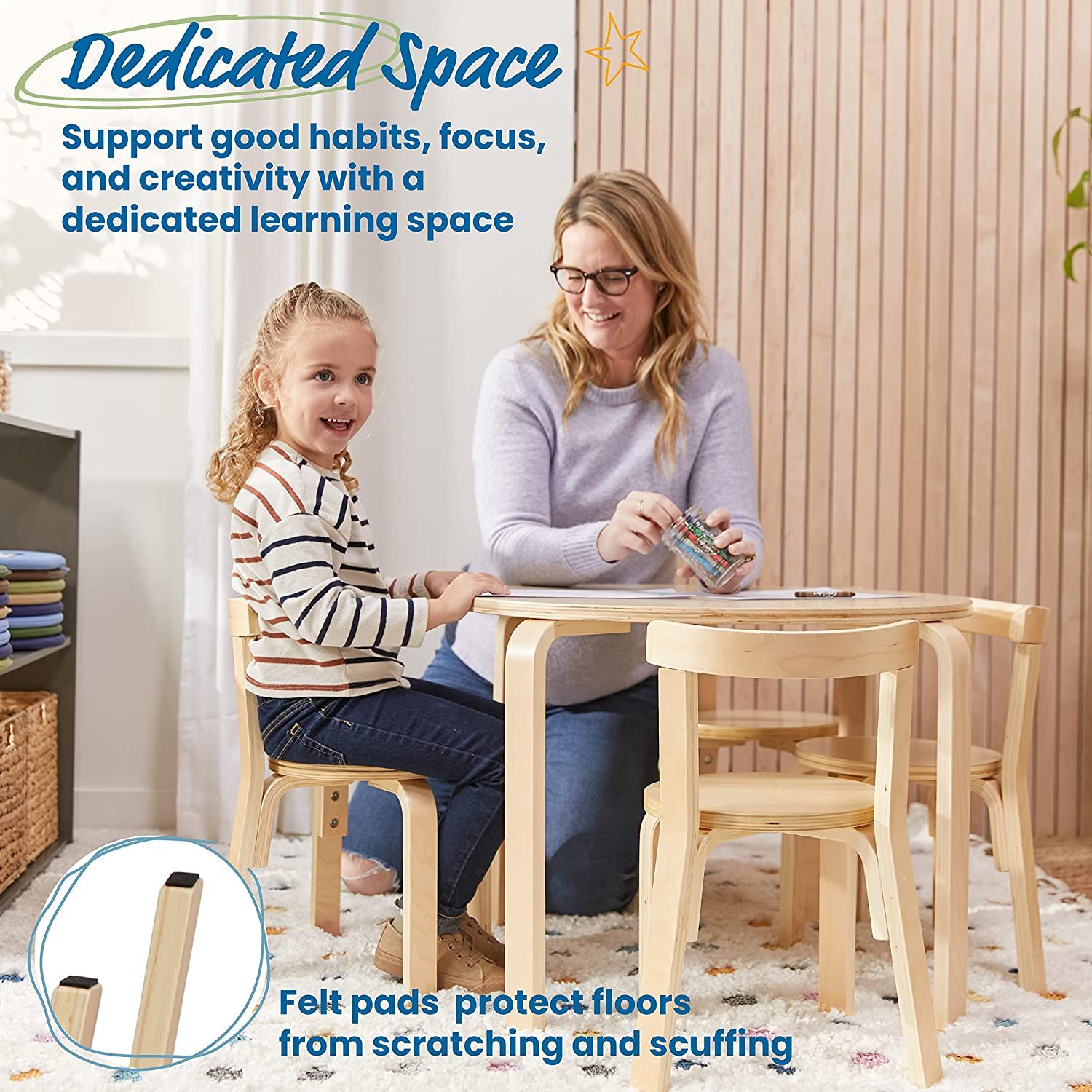 Ecr4kids table and outlet chairs