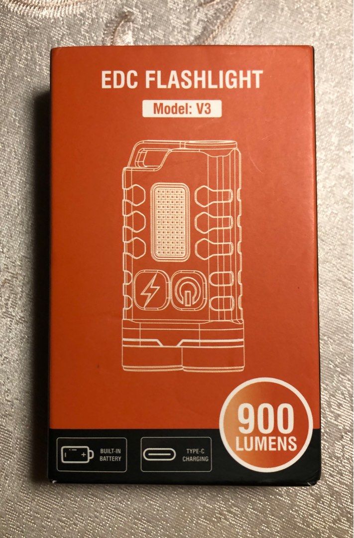 EDC Flashlight Model V3, Furniture & Home Living, Lighting & Fans