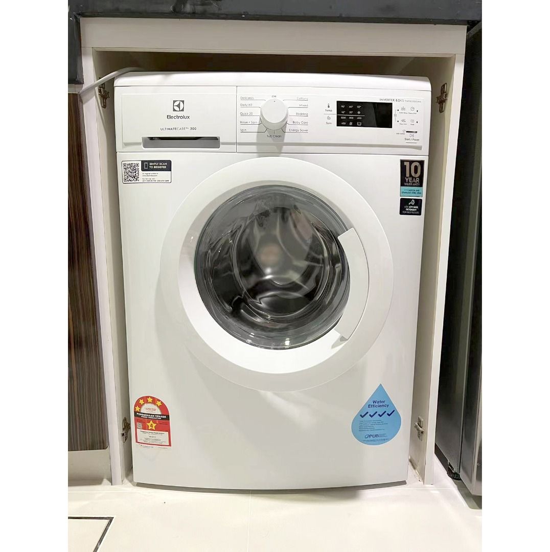 Electrolux 8kg UltimateCare 300 front load washer ewf8025dgwa, TV