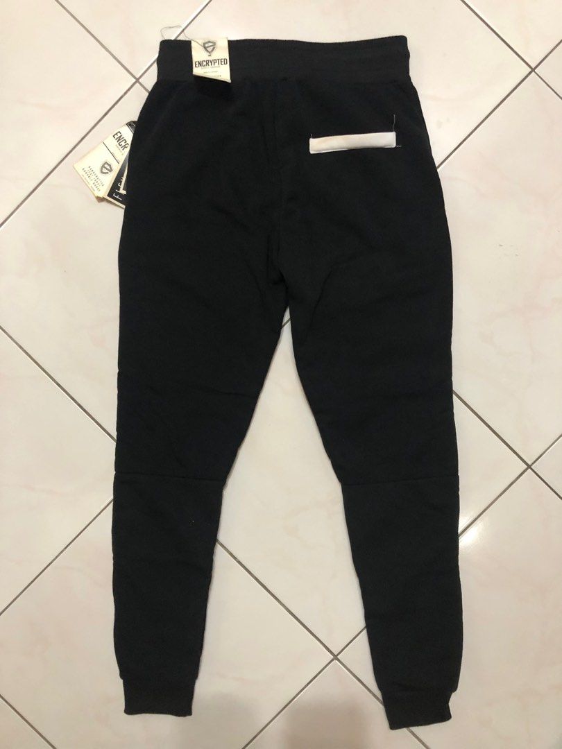 Encrypted jogger pants hot sale