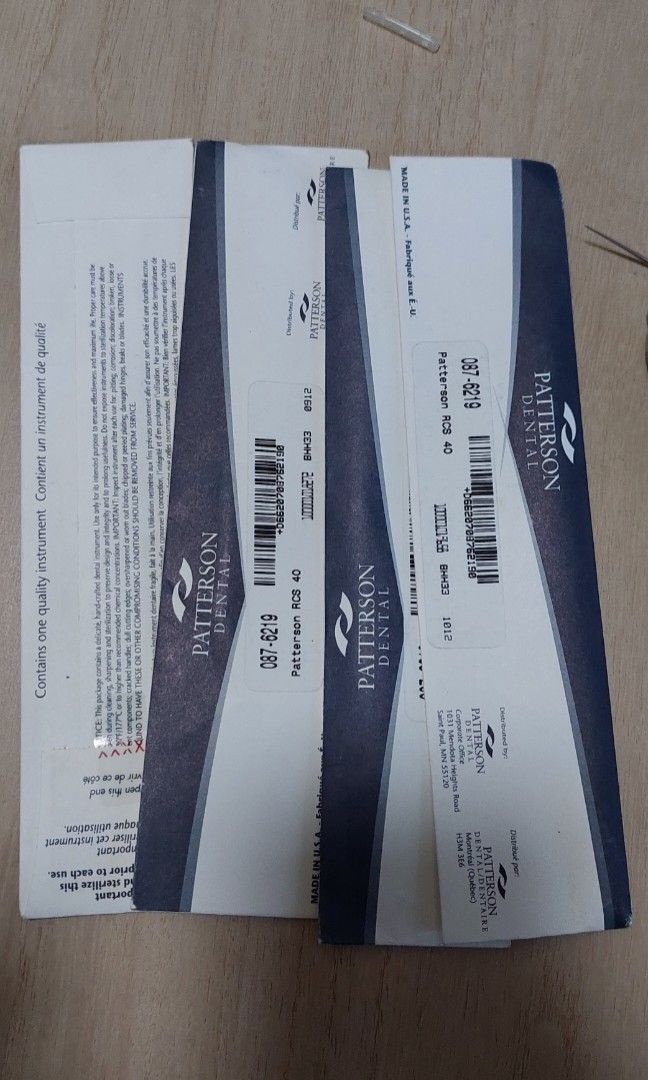 Endo Plugger (Category: Medical Supplies & Tools) located in Manila. Submitted by nasser320 (Listing ID 1237977760, Image 2). Description: Endo Plugger Patterson RCS 40 From USA Portland Brand new sealed 400 Pesos Each.