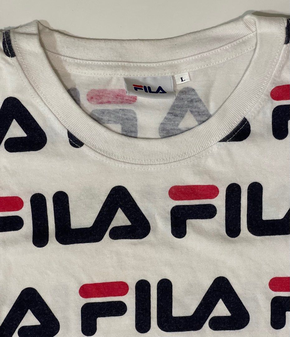 Fila All Over Logo Print Tee Authentic