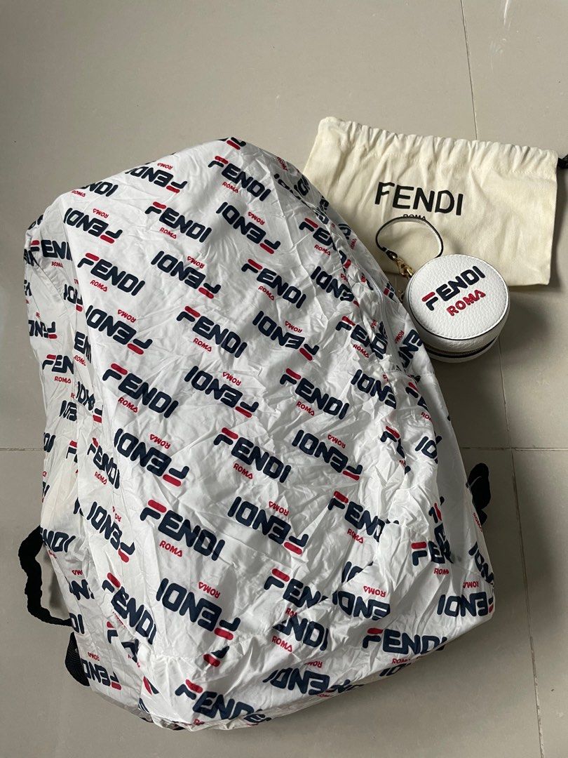 Fila x Fendi Bag Charm with packable backpack Luxury Bags