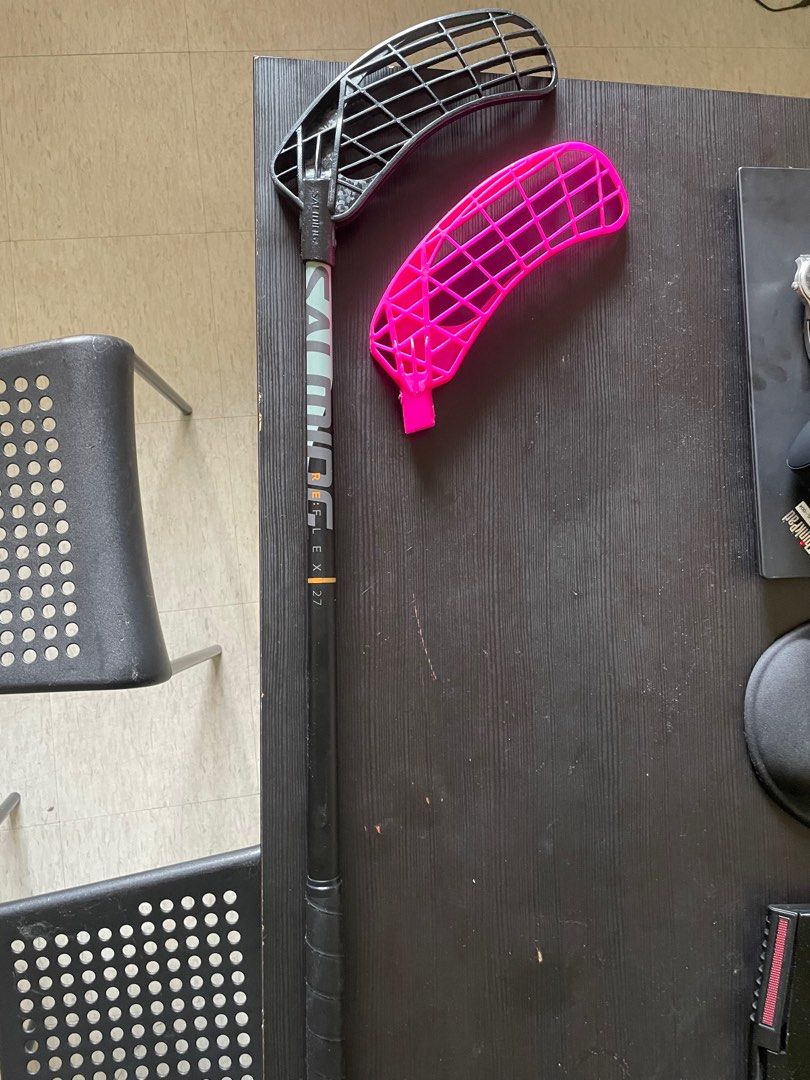 Floorball stick + extra blade, Sports Equipment, Sports & Games, Racket ...