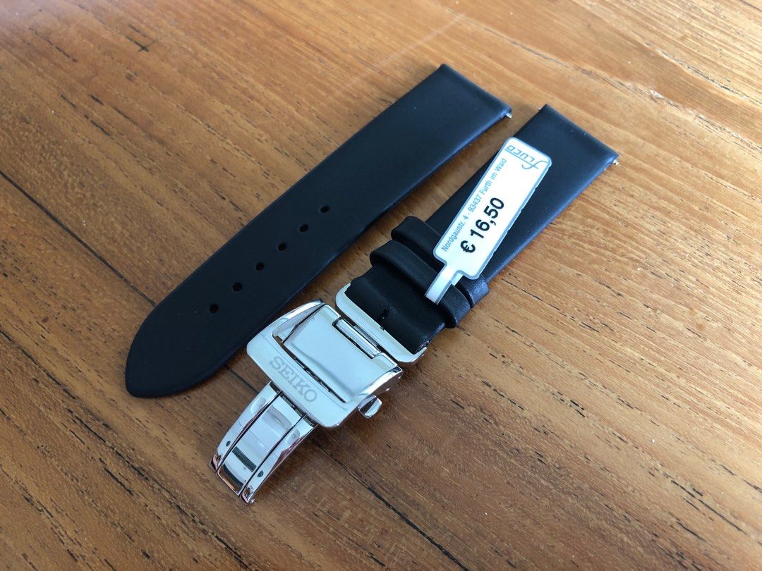 FREE SHIP Fluco x Seiko Combination 20mm Calf Skin Smooth