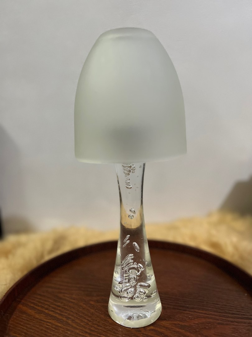 Frosted Table Top Tea Light Lamp, Furniture & Home Living, Home Decor