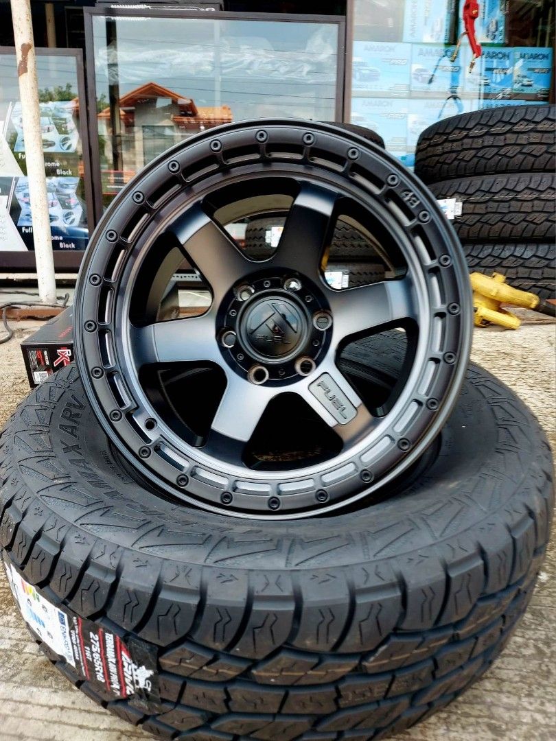 BLOWOUT SALE!!!FUEL BLOCK ALLOY WHEELS (Category: Mags and Tires) located in Batangas. Submitted by lobo77 (Listing ID 1237907585, Image 2). Description: NEW IN BOX 1 SET FUEL ALLOY WHEELS (4 PCS) MATTE BLACK FINISH SIZE: 18X9 OFFSET: +1 MM PCD: 6 X 139.7 DATE: 01/30/2021 **TIRES NOT INCLUDED** https://youtu.be/LyoFbZbvKQE?si=9-MSkBhcP8rzI9fB https://youtu.be/FgqyzQY9gks?si=D51iFSbbQ70aw5f2.
