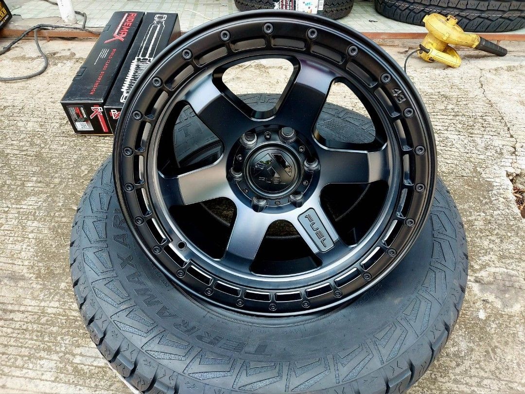 BLOWOUT SALE!!!FUEL BLOCK ALLOY WHEELS (Category: Mags and Tires) located in Batangas. Submitted by lobo77 (Listing ID 1237907585, Image 1). Description: NEW IN BOX 1 SET FUEL ALLOY WHEELS (4 PCS) MATTE BLACK FINISH SIZE: 18X9 OFFSET: +1 MM PCD: 6 X 139.7 DATE: 01/30/2021 **TIRES NOT INCLUDED** https://youtu.be/LyoFbZbvKQE?si=9-MSkBhcP8rzI9fB https://youtu.be/FgqyzQY9gks?si=D51iFSbbQ70aw5f2.