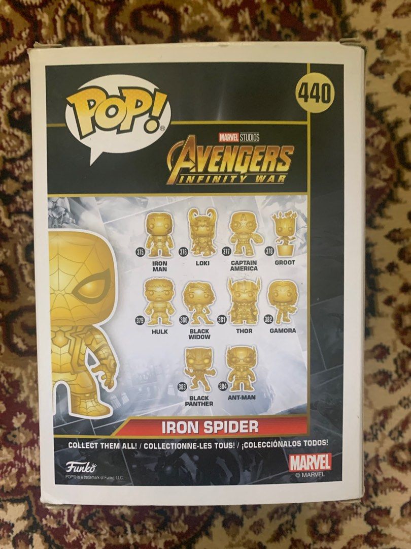 Funko pop cheap spider man gold