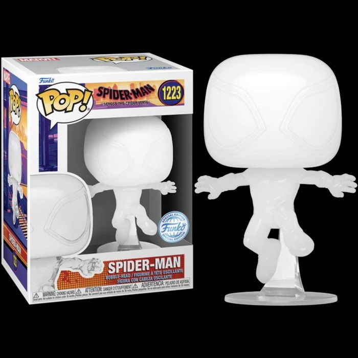 Funko Pop! Spider-Man: Across the Spider-Verse (2023) - Miles Morales as  Spider-Man (Transparent) #1223, Hobbies & Toys, Toys & Games on Carousell