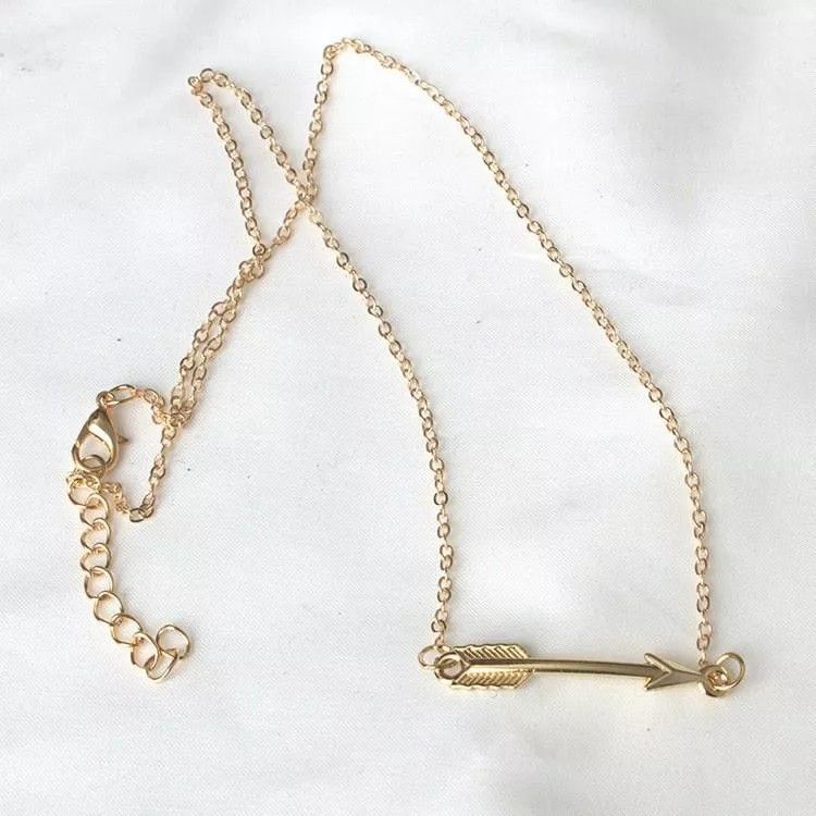 3FOR 10 Gold Arrow Minimalist Necklace Women s Fashion Jewelry